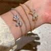 Hija de familia rica con sentido visual pulsera de lazo nuevo estilo popular de la red pública pulsera de sentido de alta gama simple diamante brillante mano