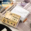 Set de Sellos de Madera del Alfabeto Inglés Estilo Ins Combinación de Sellos para Diario Transfronterizo DIY Impresión para Diario Decoración Simple