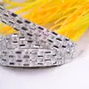 Rhinestone Quadrado em Forma de Losango Transfronteiriço com Adesivo Decoração Fita de Rhinestone Autoadesiva DIY Acessórios para Roupas Sapatos Bolsas Fitas de Rhinestone Acessórios