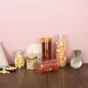 Botes Sellados Transparentes de Plástico para Mascotas de 55 Piezas, Botes Redondos de Boca Ancha Sellados para Almacenamiento de Té de Flores y Empaque de Palomitas de Maíz, En Stock