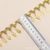 Estilo Étnico Car Bone Lantejoulas Renda Retro Dourado Pingente Feito à Mão Joias Artesanato Brincos Pingente Roupas de Palco