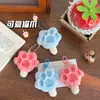Colgantes Periféricos Lindos de Dibujos Animados, Colgantes de Garra de Gato, Llaveros de Muñeca Paleta de Hielo, Llaveros para Bolsos de Niña, Colgantes y Colgantes
