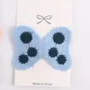 Diseño de Color Contrastante Estilo Coreano Rojo Lindo Pin de BB Pinza para el Cabello de Niños Diadema de Moño de Puntos Venta al por Mayor No Daña el Cabello