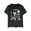 Hesito os Ricos Segunda Geração Bonitos High Street Erd Manga Curta Atacado Transfronteiriço Soltos Casuais Tops Camisetas para Homens e Mulheres Verão
