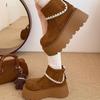 Botines Elegantes Versátiles Adelgazantes para Mujer 2025 Otoño e Invierno Nuevos Botines Martin Retro de Suela Gruesa que Aumentan la Altura para Mujer Pequeña