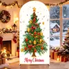 Navidad Patrón de Árbol de Navidad Cubierta de Arco Decoración de Fiesta Tela de Fondo Curva Transfronteriza Personalizable Cubierta de Arco Elástica