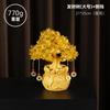 Vaca lechera de cristal amarillo adornos de fruta roja árbol de la fortuna pequeño fortuna árbol de la fortuna creativo mueble de vino accesorios de decoración del hogar sala de estar mueble de TV