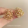 Pendientes de Diseño Tridimensional Floral de Lujo Estilo Nuevo 2026 para Mujer, Elegantes, Modernos, de Gama Alta, Pendientes Retro Exagerados