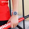 Sanda nuevo 1054 banda de acero Reloj de cuarzo para hombre tendencia de moda hueco personalidad creativo reloj de pulsera una generación de cabello