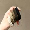 5 piezas de goma para mujer, cuerda elástica para la cabeza, duradera, popular en Internet, simple y elegante, anillo para el cabello sin costuras