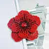 Acessórios de Joias com Strass de Camélia Transfronteiriços Flores Tridimensionais de Sapato de Camada Dupla Acessórios para Roupas Acessórios de Broche para Headwear DIY