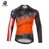 Ropa de Ciclismo de Otoño Xingheng Jersey y Pantalones de Ciclismo para Hombre Nuevos con Estampado y Absorción de Humedad Camiseta Larga de Ciclismo