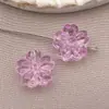 Mix de 10 Cores 13mm Contas de Vidro com Designs de Flor de Cerejeira para Pulseiras Artesanais DIY, Brincos, Chaveiros e Acessórios de Joias