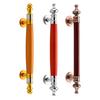 Manija de madera con veta de madera montada en superficie puerta manija de madera maciza manija de dormitorio puerta corrediza puerta exterior puerta de madera manija pequeña de madera con veta de madera engrosada