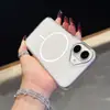 Xinlantai Nova Capa Magnética Adequada para Capa de Celular Apple iPhone 16Promax Capa Protetora Transparente Tpu+Pc