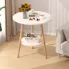 Mesa redonda pequena, mesa de centro, sala de estar simples, sofá, mesa lateral, mesa de cabeceira, mesa de varanda criativa, mini simples