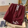 Macacão Calça Masculino 2024 Verão Estilo Coreano plus size Calção com Selo de Aço Marca da Moda Largo Casual Calça Esportiva