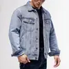 Amazon 2026 Nueva Ropa Transfronteriza para Hombre Juventud Ajuste Delgado Chaqueta de Mezclilla Hombre Estilo Coreano Chaqueta Casual Top Hombre