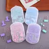 Porta-bilhetes de clipe de papel de cor criativa tachinha combinação três em um combinação de escritório terno de material escolar fofo para estudante