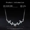 Colar Borboleta Sorriso Full Moissanite Atacado para Mulheres, Corrente de Clavícula Prata S925 Moda Fresca e Versátil