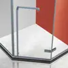 Ingeniería de Hoteles Modelo de Bisagra Acero Inoxidable 304 Sala de Ducha Integrada Puerta de Vidrio para el Hogar Mampara Pantalla de Baño Personalización