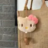 Lindo Nuevo Estilo Ins Colgante de Pan de Chocolate Colgante para Bolsa Llavero Feo Corazón de Niño Regalo Divertido