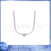 Colar Pangadora S925 Cobre Branco Banhado a Prata Anel de Corrente Básico DIY Corrente da Clavícula Ouro Rosa Temperamento