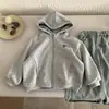 Sudadera de Estilo Coreano de Moda con Letras para Niños, Chaqueta para Niños, Sudadera con Capucha Versátil para Niñas, Nueva Colección Primavera 2026
