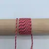 Em estoque corda de poliéster 2mm com núcleo torcido, corda de guarda-chuva mesclada, puxador de bolsa, tecelagem manual, corda para pendurar DIY, decoração de cauda de puxar à prova de vento, pingente de gota