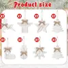 Colgantes de decoración navideña, etiquetas de ambiente festivo, estrellas decorativas para árbol de Navidad, renos y etiquetas de copo de nieve