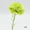 Flores Artificiales Día de la Madre Ramo de Claveles de Tallo Único y Corto Flores de Seda Artificial Decoración para el Hogar Sala de Estar Arreglo de Mesa Arte Floral