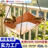 Comedero para pájaros para balcones exteriores, patio exterior colgante, comedero impermeable, comedero de polipropileno para gorriones salvajes