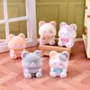 Miniatura de Gato Lindo con Cartel Adorno de Escritorio Decoración DIY para Casa de Muñecas Accesorio de Resina para Aliviar el Estrés