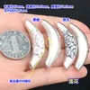 Plata de Ley s999 Textura Martillada Carácter Fu Pata de Gato Media Pulsera Tubo Curvo Cristal Wenwan Cuerda Trenzada para Mano Collar Accesorios Hechos a Mano DIY