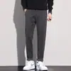 Ropa para Hombre Casa de Arce / Pantalones Casuales de Lana Rectos para Hombre Estilo Primavera Negocios Estilo Británico Ropa para Hombre Pantalones de Vestir