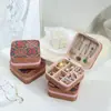 Caixa de armazenamento portátil para joias, Caixa de embalagem de presente para o Festival Qixi, Caixa de joias para brincos, anéis, colares, Mini caixa decorativa