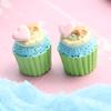 Nuevo llavero con pegatina para refrigerador de cupcakes de resina con comida grande, accesorios de bricolaje, mini adornos de cocina