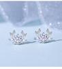 Brincos Damila S925 prata esterlina um veado com você brincos de chifre de zircônia estilo coreano para mulheres joias de presente de Natal atacado