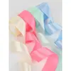Cinta de 5 cm de ancho hecha a mano para flor de rosa DIY, regalo para respaldo de silla de boda, cinta para empaque de pastelería, cinta de satén, cinta de color, cinta tejida