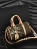 Bolso tipo almohada Boston Nuevo Verano 2026, Bolso de mano estampado de alto valor para mujer, Bolso cruzado con monograma de lujo ligero para mujer