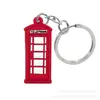 Pingente de Chaveiro Plano de PVC UK Londres Personalizado Moda Chaveiro Pendurado Tendência Brinquedo Presente LOGOTIPO Impressível