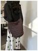 Yuezi 2026 Verano Nueva Moda Retro Gran Capacidad Versátil Bolso de Mano de Paja Bolso Cruzado de Hombro Único Bolso Cubo
