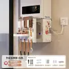 Cubierta para calentador de agua con apertura, decoración de tubería de gas, estante de tablero perforado para cocina, panel de ocultación de gas natural