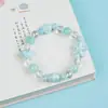 Pulsera de Cerámica Jingdezhen al por mayor, Pulsera de Círculo Único, Nuevo Estilo Chino, Pulsera Linda Pequeña Fresca, Pulsera para Puesto Callejero, Mercado Nocturno para Mujeres