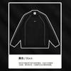 Sudadera Wildman Base Oscura Estilo Funcional Raya Reflectante Primavera y Otoño Holgada Manga Raglán Gamuza Cuello Pequeño