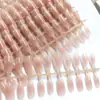 Unhas Vestíveis de Tamanho para Manicure, Unhas Prontas, Unhas Pré-Fabricadas, Unhas Blush, 30 Adesivos, Unhas Postiças Feitas à Mão, Unhas de Selagem
