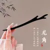 Grampo de Cabelo de Madeira de Alta Qualidade com Franjas e Design Floral, Acessório de Cabelo Estilo Chinês Tradicional para Mulheres, Novo Modelo 2026, Novo Grampo de Cabelo Estilo Chinês