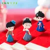 Paisaje en miniatura, caricatura creativa, figuritas lindas con forma de bolita, accesorios decorativos, adornos de escritorio y para coche
