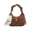 Elegante y estiloso bolso plisado para mujer, nuevo bolso de moda para el otoño e invierno 2026, bolso pequeño tipo tote cruzado con cadena