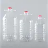 5 litros 10 jin 2,8L barril de vinho de plástico 2,5 litros barril de óleo comestível PET transparente com tampa garrafa de óleo de chá lata de óleo vazia